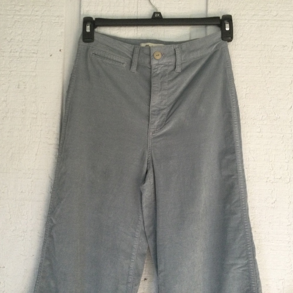 Madewell Emmett Wide-Leg Crop Pants in Velveteen Size 26 #TC1 - Picture 4 of 14